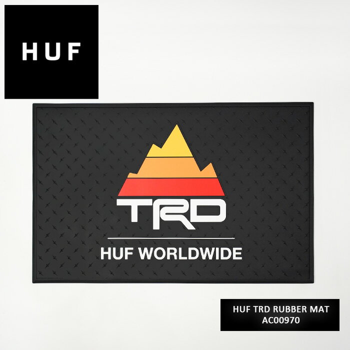 レビューでクーポン★ハフ 車用ラバーマット HUF × TRD RUBBER MAT AC00970 トヨタ・レーシング・ディベロップメント カーゴルーム 滑り...
