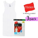 レビューでクーポン★ヘインズ タンクトップ 3枚組み Hanes P3 WHITE A-SHIRT 372 White ホワイト 白 Aシャツ 無地 パック 3...