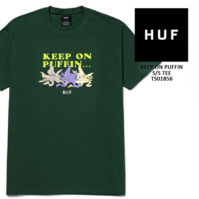トップス, Tシャツ・カットソー  T HUF KEEP ON PUFFIN SS TEE TS01856 Forest Green T SB SB SK8 