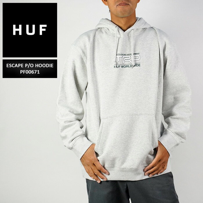 ハフ パーカー プルオーバー フーディー HUF × TRD ESCAPE P/O HOODIE PF00671 トヨタ レーシング ディベロップメント 4RUNNERSR5 4ランナー ハイラックスサーフ TOYOTA 大きいサイズ 2XL XXL スケート SB スケートボード メンズ 男性 スケーター ストリート SK8 ブランド