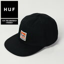 ハフ  帽子 メンズ ハフ キャップ 帽子 HUF × TRD SNAPBACK CAP HT00810 Black ブラック 黒 トヨタ・レーシング・ディベロップメント TOYOTA 5パネル スナップバック ボックスロゴ ハフ スケート SB スケートボード メンズ 男性