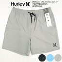 ハーレー 海パン O O サーフパンツ HURLEY ONE AND ONLY SOLID VOLLEY 17 BOARDSHORTS MBS0011010 17インチ丈 ストレッチ 短パン サーフ サーフィン 水着 メンズ 男性用 春夏