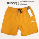 ハーレー 短パン 水陸両用 HURLEY EXPLORE H2O-DRI TREK II 17.5 MWS0006850 Gold Shed 17.5インチ丈 ストレッチ 短パン アウトドア アクティビティ キャンプ 水着 海パン サーフパンツ メンズ 男性用 春夏