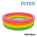 レビューでクーポン★インテックス INTEX サンセットグロープール 168cm U-56441 ビニールプール 家庭用プール
