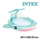 レビューでクーポン★インテックス INTEX ホエールスプレープール 201cm U-57440 ビニールプール 家庭用プール