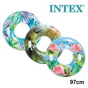 レビューでクーポン★インテックス INTEX トランスパレンドチューブ 97cm U-58263 浮き輪 海 プール