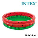 レビューでクーポン★インテックス INTEX ウォーターメロンプール 168cm U-58448 ビニールプール 家庭用プール