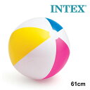 レビューでクーポン★【ネコポス発送】インテックス INTEX グロッシーパネルボール 61cm U-59030 ビーチボール 海 プール