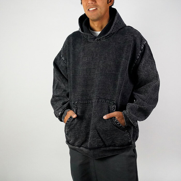 レビューでクーポン★ロサンゼルス アパレル フーディー パーカー LOS ANGELES APPAREL 14OZ.HEAVY FLEECE HOODED PO SWEAT MINERAL WASH HF09MW ロスアパ 肉厚スウェット エルエーアパレル オーバーサイズ ビッグシルエット 大きいサイズ 裏地 頑丈 メンズ 男性 MADE IN USA