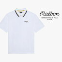 レビューでクーポン★マルボンゴルフウェア ポロシャツ Malbon Golf GRASSE PIQUE POLO M-9136 グラースピケポロ ホワイト 白 ゴルフ ゴルフウェア ピケポロ メンズ 男性