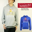 ミッチェル＆ネス パーカー スウェット MITCHELL NESS BLOCKED SHOT FLEECE PULLOVER Grey Blue New York Knick Los Angeles Lakers 大きいサイズ 秋冬 メンズ 男性