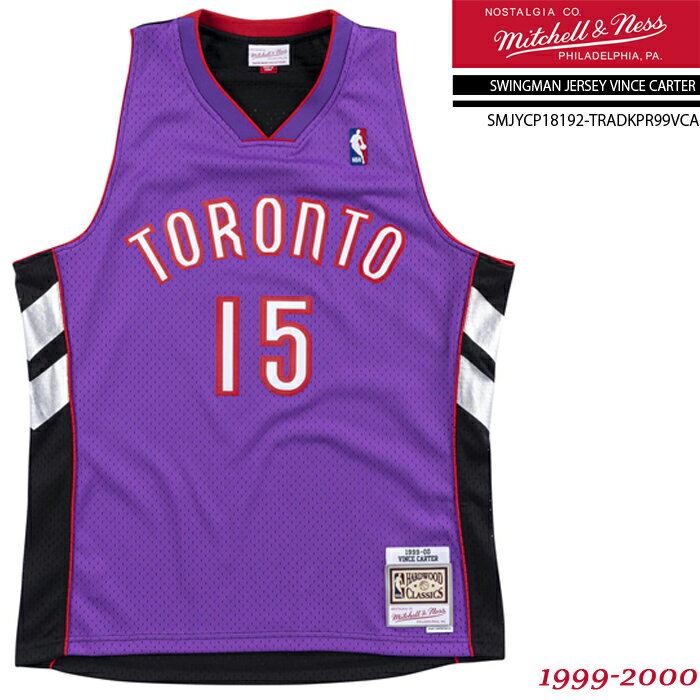 ミッチェル＆ネス ユニフォーム MITCHELL NESS SWINGMAN JERSEY-VINCE CARTER 1999-2000 Toront Raptors SMJYCP18192-TRADKPR99VCA Purple ビンスカーター トロントラプターズ スウィングマン ジャージー 大きいサイズ バスケ メンズ 男性