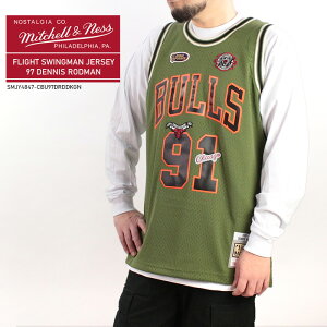 ߥåͥ ˥ե MITCHELL & NESS FLIGHT SWINGMAN JERSEY 97-98 DENNIS RODMAN CHICAGO BULLS SMJY4847-CBU97DRDDKGN ǥ˥åɥޥ ֥륺 󥰥ޥ 㡼 礭 Х  