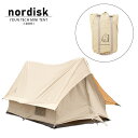 ノルディスク 2人用テント NORDISK YDUN TECH MINI TENT 148051 SAND ユドゥン ミニ テント テクニカルコットン サンド ソロキャン デュオ ラグジュアリー キャンプ 簡単設営 防風 防水 アウトドア レジャー