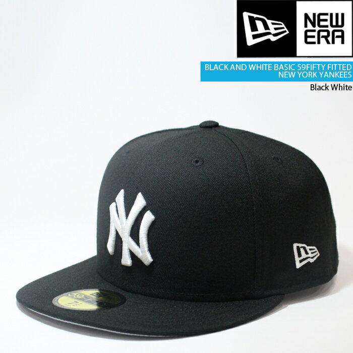 ˥塼 ˹ å NEWERA BLACK AND WHITE BASIC 59FIFTYFITTED New York Yankees ˥塼衼 󥭡 MLB ᥸㡼꡼ ١ܡ  潨 澭 