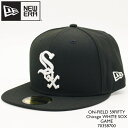 ニューエラ 帽子 キャップ NEWERA ON-FIELD 59FIFTY Chicago WHITE SOX GAME 70358700 Black オーセンティック シカゴ ホワイトソックス MLB メジャーリーグ ベースボール 野球