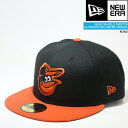 ニューエラ 帽子 キャップ NEWERA ON-FIELD 59FIFTY Baltimore ORIOLES ROAD オーセンティック ボルチモア オリオールズ MLB メジャーリーグ ベースボール