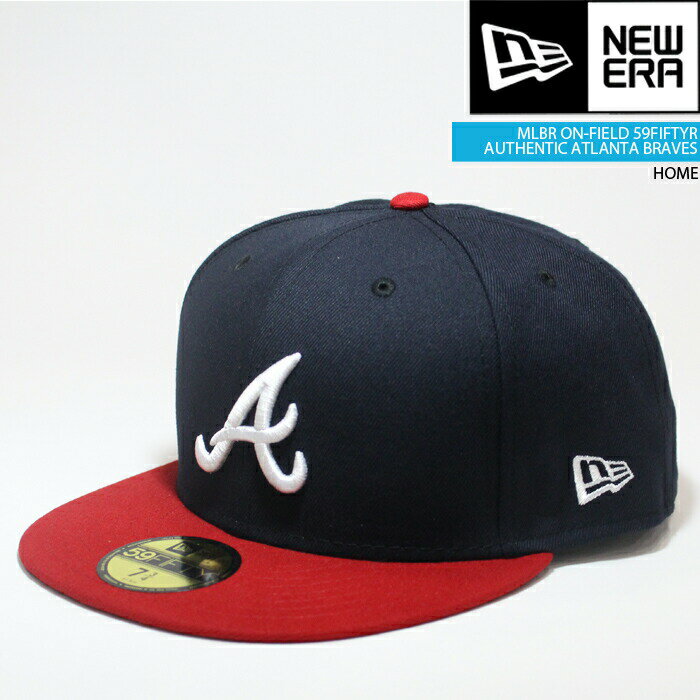 ニューエラ 帽子 キャップ NEWERA ON-FIELD 59FIFTY Atlanta BRAVES HOME オーセンティック アトランタ ブレーブス MLB メジャーリーグ ベースボール 野球 1