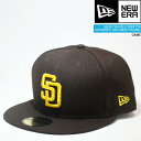 ニューエラ 帽子 キャップ NEWERA MLB ON-FIELD 59FIFTY AUTHENTIC SAN DIEGO PADRES GAME Brown オーセンティック オンフィールド サンディエゴ パドレス ダルビッシュ有 MLB メジャーリーグ …