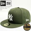 ニューエラ 帽子 キャップ NEWERA OLIVE BASIC 59FIFTYFITTED 11941965 New York Yankees ニューヨーク ヤンキース MLB メジャーリーグ ベースボール イチロー 松井秀喜 田中将大