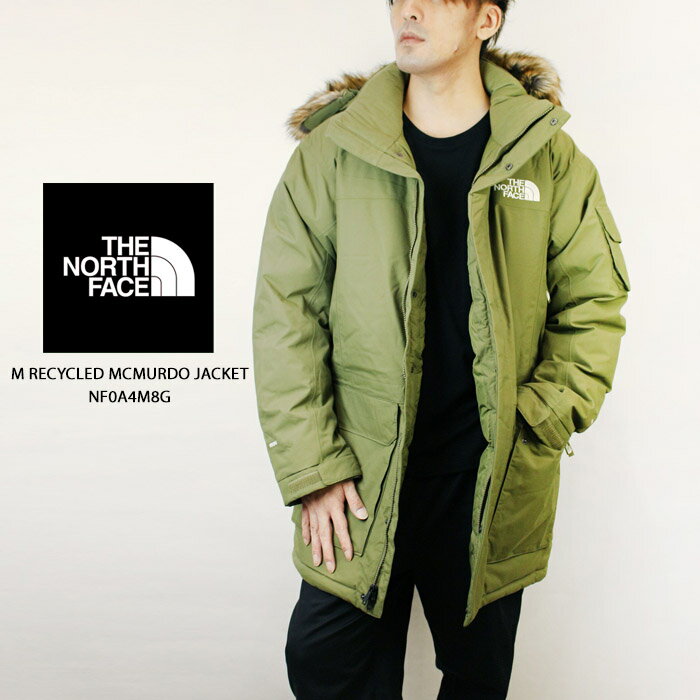 ノースフェイス ダウンジャケット THE NORTH FACE M RECYCLED MCMURDO JACKET NF0A4M8G Burnt Olive Green マクマードジャケット ダウンパーカー アウター 防寒 ジャケット コート 秋冬 メンズ 男性