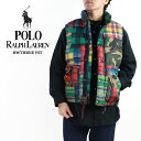 ポロ ラルフローレン ダウンベスト POLO RALPH LAUREN HWTHRNE VST 710716329001 Patchwork パッチワーク スキー ダウン チェック 総柄 秋冬 メンズ 男性