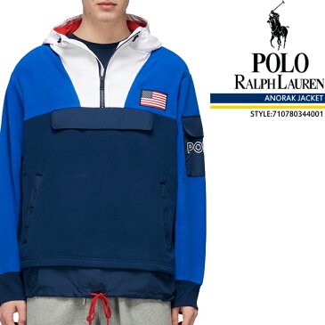 ポロ ラルフローレン アノラック ジャケット POLO RALPH LAUREN POLY FLEECE ANORAK 710780344001 New Port Navy フード付き カンガルーポケット 秋冬 メンズ 男性