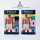 ポロ ラルフローレン トランクスタイプ 3枚セット POLO RALPH LAUREN 1/20 P3 CLASSIC FIT WOVEN BOXERS NCWBP3 Green Pink Blue Navy Green 前開き メンズ 男性 3枚 チェック ストライプ グリーン ピンク ブルー ネイビー グリーン