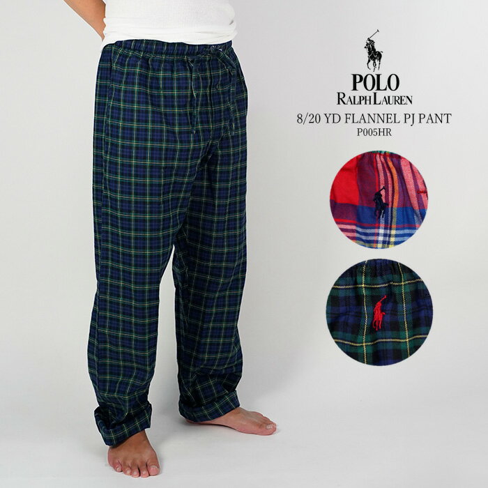 ポロ ラルフローレン パジャマパンツ POLO RALPH LAUREN 8/20 YD FLANNEL PJ PANT P005HR red green パンツ ズボン メンズ 男性 寝巻 部屋着 ルームウェア スリープウェア