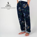 ポロ ラルフローレン パジャマパンツ POLO RALPH LAUREN 8/20 PRINTED FLANNEL PJ PANT P006HR Navy パンツ ズボン 総柄 アウトドア デザイン メンズ 男性 寝巻 部屋着 ルームウェア スリープウェア