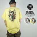 パウエル ペラルタ 半袖 Tシャツ POWELL PERALTA SAKURA YOSOZUMI CLASSIC T-SHIRTS CTMPPSYS Comsilk White 四十住さくら オリンピック 金メダル 半袖T 桜 スカル 刀 オールドスクール バックプリント ロゴ SB スケートボード メンズ 男性 レディース 女性 ユニセックス