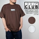 プロクラブ 半袖 ロゴT PRO CLUB HEAVY WEIGHT SHORT SLEEVE EMBROIDERED BOX LOGO T-SHIRTS 101EMB White ホワイト 白 Brown ブラウン 茶 ビッグサイズ 大きいサイズ XXL 2XL XXXL 3XL メンズ 男性