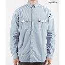 [残りわずか/Sサイズのみ][旧品/アウトレット]ラスティックダイム シャツ デニム Rustic Dime Button Down Shirt Navy Indigo Blue ボタンダウンシャツ ダメージ加工 シャンブレー クラッシュ メンズ 男性 在庫処分 sale セール 3