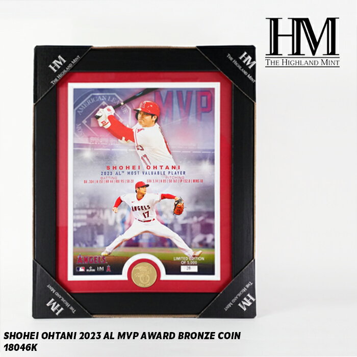 レビューでクーポン★ザ・ハイランドミント 2023 MVP 記念 フォトフレーム 大谷翔平 THE HIGHLAND MINT SHOHEI OHTANI 20...
