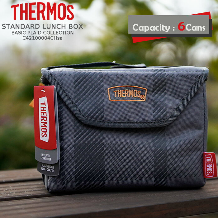 サーモス クーラーボックス 缶クーラー THERMOS 6 CAN COOLER BASIC PLAID COLLECTION C42106004CH 小型 キャンプ アウトドア BBQ 釣り 部活 スポーツ ベランピング プレゼント ギフト ソフト …