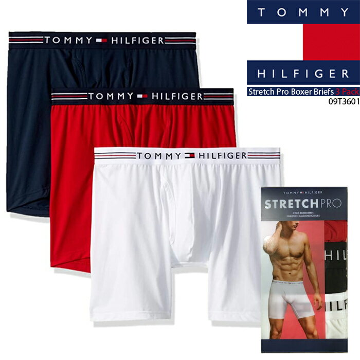 トミーヒルフィガー ボクサーブリーフ ボクサーパンツ Tommy hilfiger Stretch Pro Boxer Briefs 3 Pack 3枚組 09T3601 MAHOGANY Navy Red White メンズ 男性 sale セールのサムネイル
