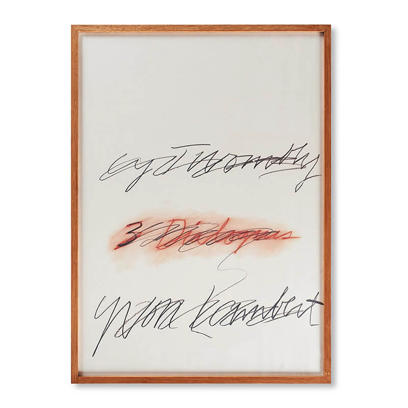 Cy Twombly アートポスター Three Dialogues 2. Print (1977) 53.7x75cm サイ・ト...