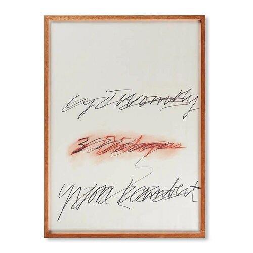 文字が詩が、走り出すCy Twombly アートポスター Three Dialogues 2. ...