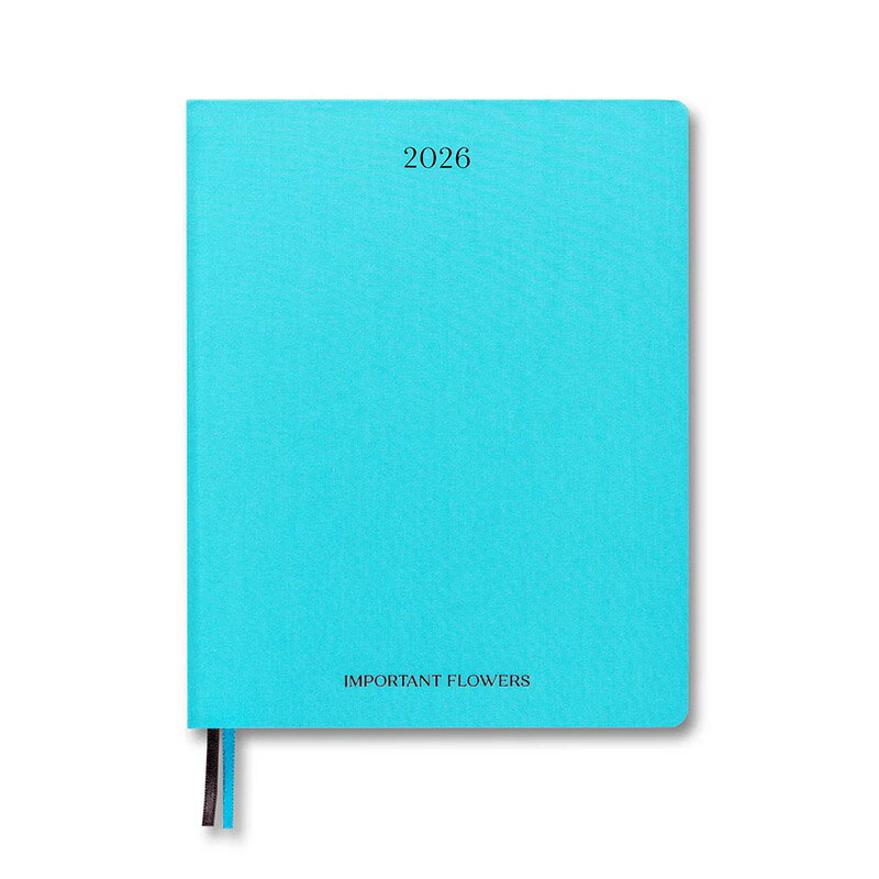 ソフィア・コッポラ 2026年 スケジュール帳 手帳 ダイアリー THE IMPORTANT FLOWERS PLANNER 2026 by Sofia Coppola 日記帳 プランナー おしゃれ デザイン 水色 ソフィア コッポラ インポータントフラワーズ【メール便配送】