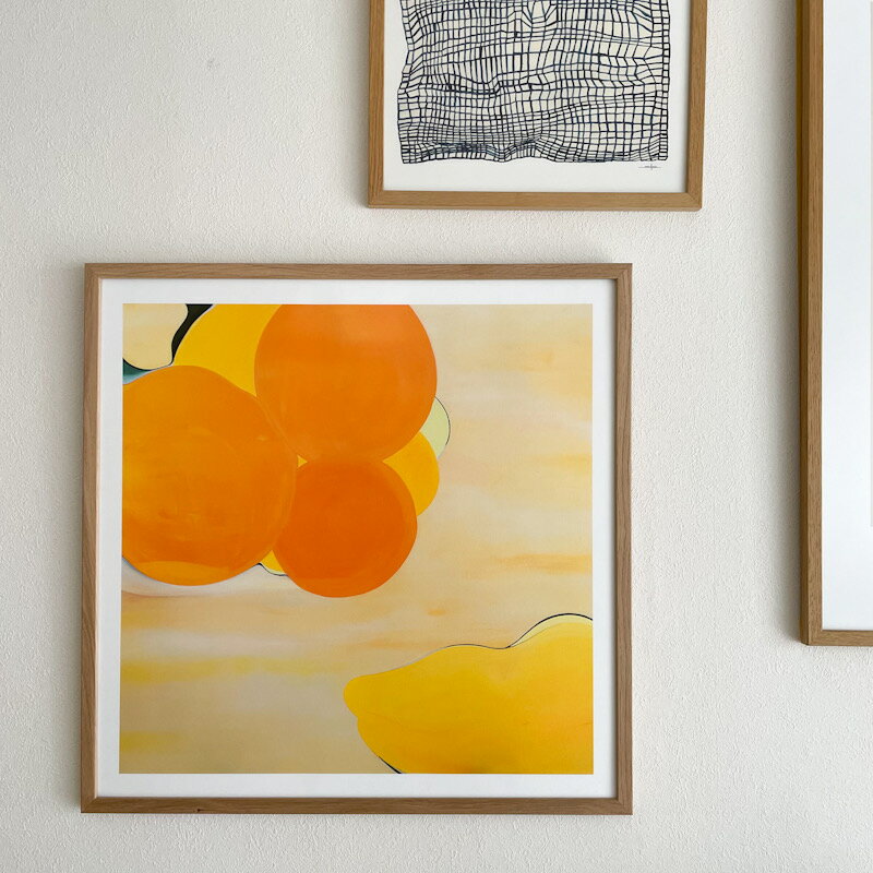 久米亮子 DaiDai 50x50cm アートポスター nest セレクト おしゃれ インテリア インテリア雑貨 アート ポスター 50 50 オレンジ 黄色 絵画 絵 壁掛け モダン