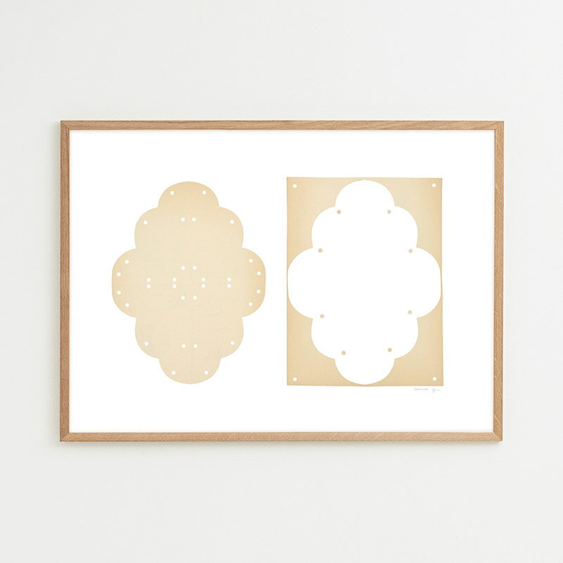 Rakuten - デンマーク ATELIER CPH ポスター LACE [no.154] A3 50x70cm レース 切り絵 ベージュ 北欧 おしゃれ インテリア インテリア雑貨 アート アートポスター 50 70 絵画 絵 壁掛け モダン nest
