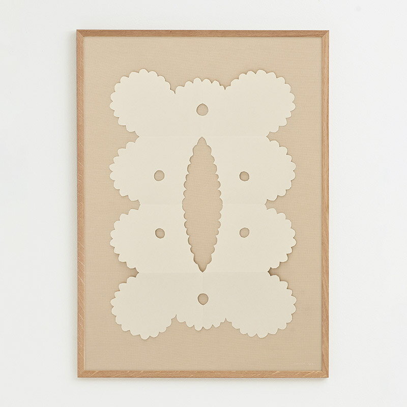 Rakuten - デンマーク ATELIER CPH ポスター LACE [no.162] A3 50x70cm レース 切り絵 ベージュ 北欧 おしゃれ インテリア インテリア雑貨 アート アートポスター 50 70 絵画 絵 壁掛け モダン nest