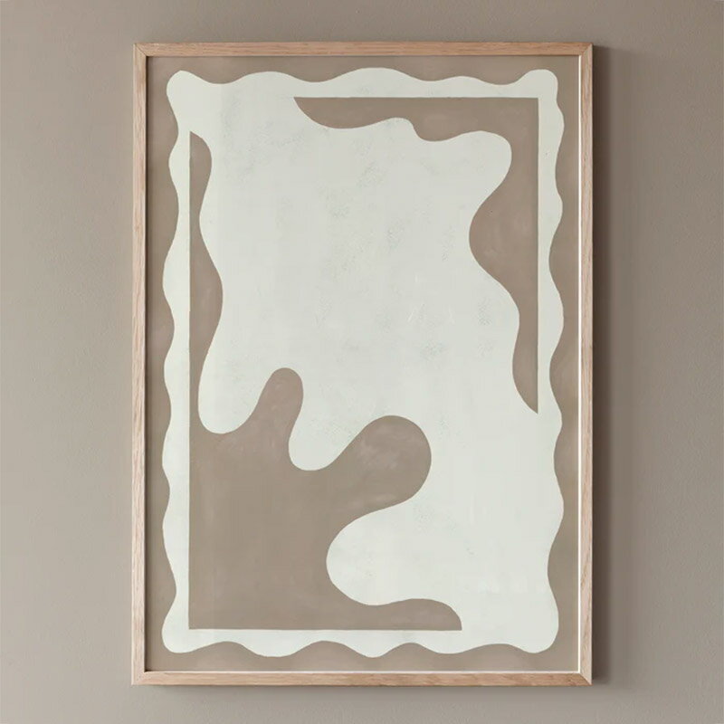 Coco Lapine Design ポスター ベージュ ウェイブ 50x70cm 北欧 おしゃれ インテリア インテリア雑貨 ココラパン ココラパンデザイン アート アートポスター 50 70 波 絵画 絵 壁掛け モダン nest ベルギー ドイツ