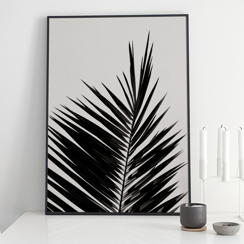 Coco Lapine Design ポスター PALM LEAF 50x70cm 北欧 おしゃれ インテリア インテリア雑貨 モノクロ ココラパン ココラパンデザイン アート アートポスター 50 70 ヤシの木 植物 絵画 絵 壁掛け モダン nest ベルギー ドイツ