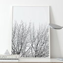 Coco Lapine Design ポスター SNOWY TREE 50x70