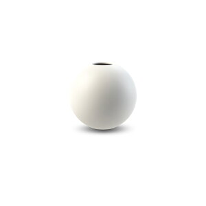Cooee Design 花瓶 ボール フラワーベース 8cm 白 ホワイト おしゃれ 陶器 一輪挿し 北欧 モダン nest クーイー クーイーデザイン スウェーデン