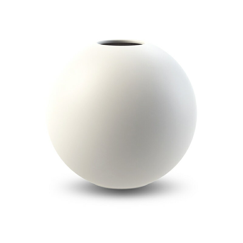 Cooee Design 花瓶 ボール フラワーベース 20cm 白 ホワイト おしゃれ 陶器 大型 大きい 北欧 モダン nest クーイー クーイーデザイン スウェーデンの写真