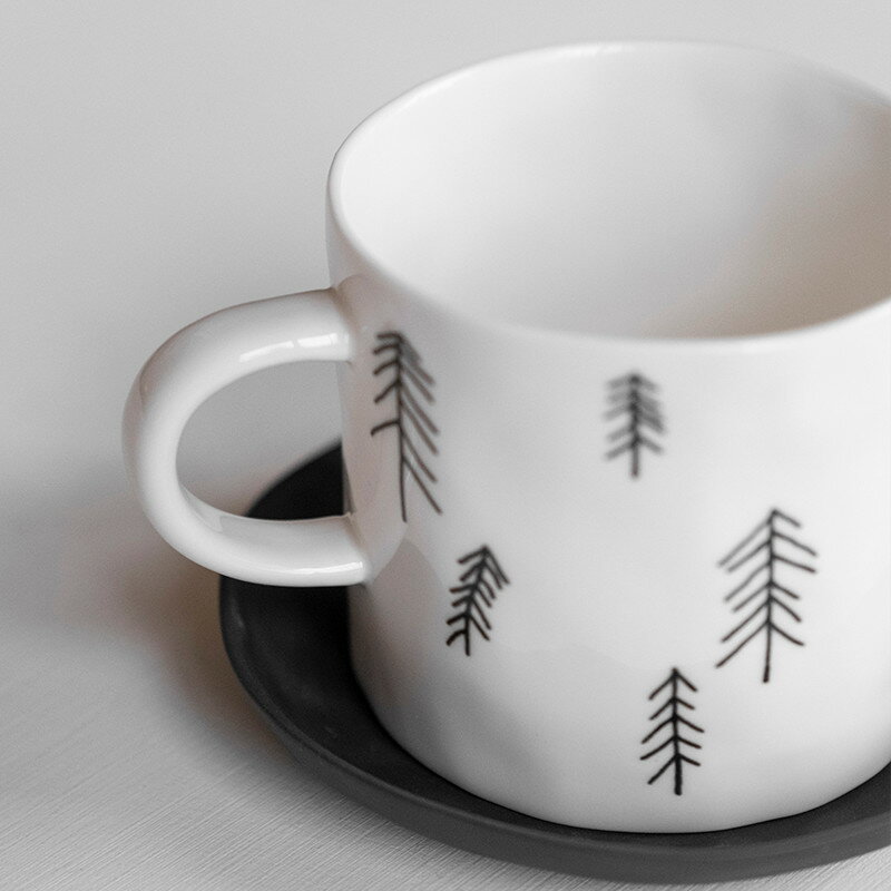 Fine Little Day マグカップ TALL 針葉樹 コーヒーカップ ホワイト ファインリトルデイ 北欧 スウェーデン nest