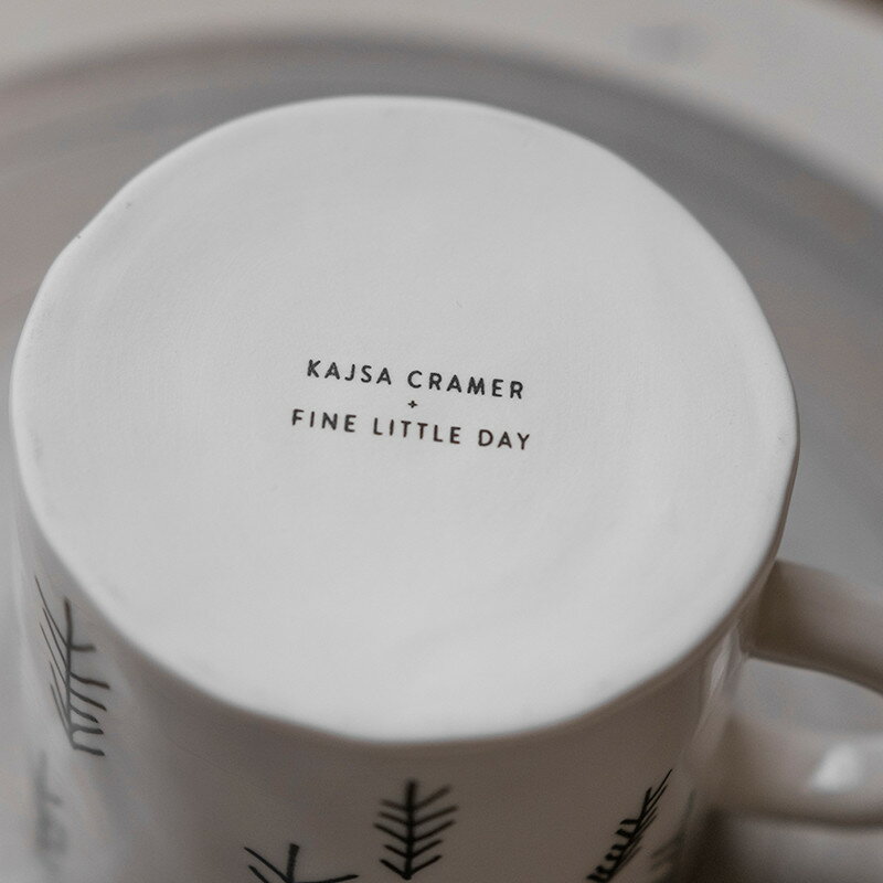 Fine Little Day マグカップ TALL 針葉樹 コーヒーカップ ホワイト ファインリトルデイ 北欧 スウェーデン nest