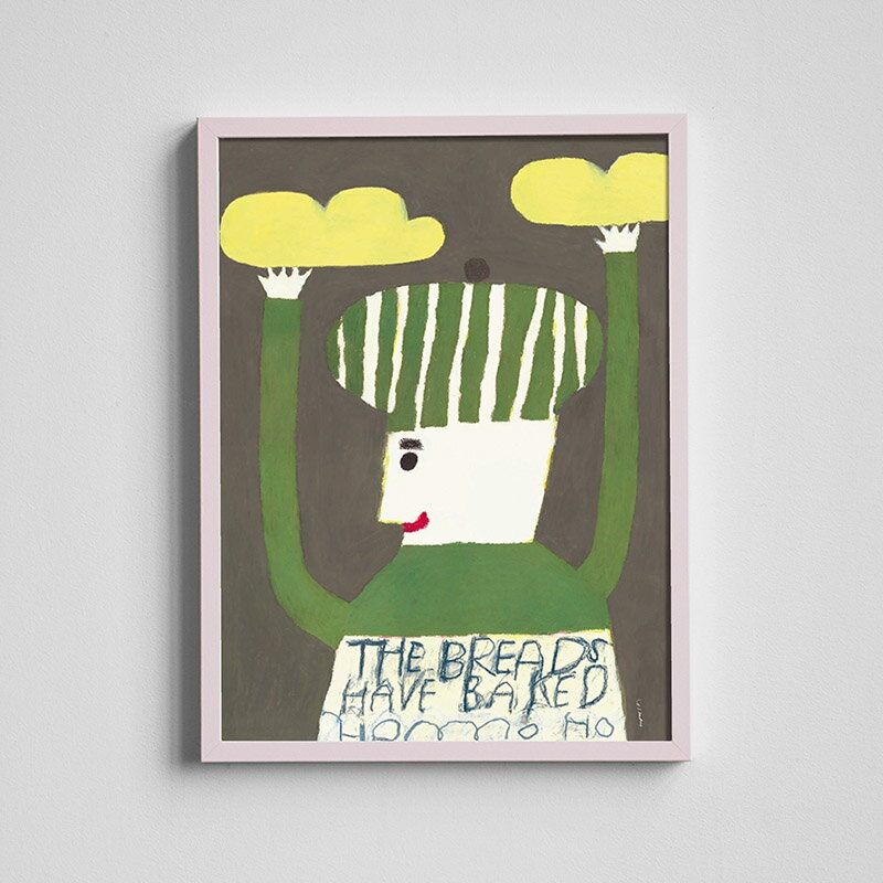 スウェーデン Fine Little Day ポスター FRESHLY BAKED BREAD 焼き立てパン 30x40cm ファインリトルデ..